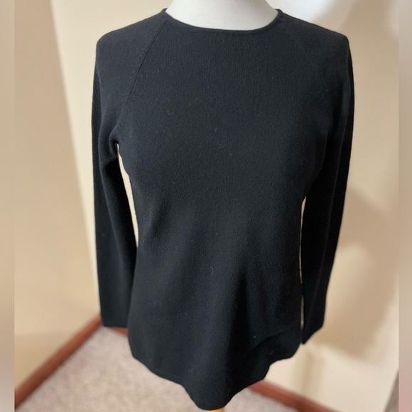Lord & Taylor Black 100% Two Ply Cashmere Sz S EUC - Picture 4 of 7